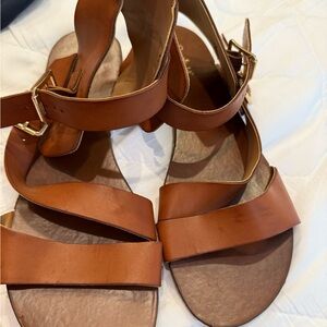 Limelight Brown Strappy Sandals